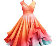 Orange Lavish Gown